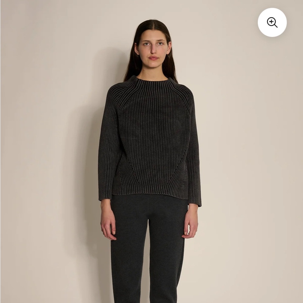 Demylee Cotton Funnel Neck Sweater